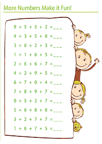 رياضيات للأطفال - التمرين 20