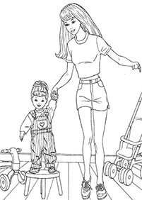barbie coloring pages - page 76