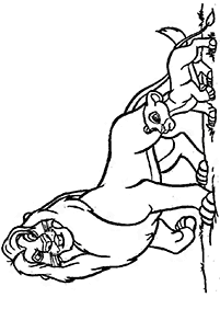 the lion king coloring pages - page 40