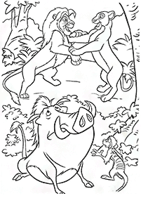 the lion king coloring pages - page 80