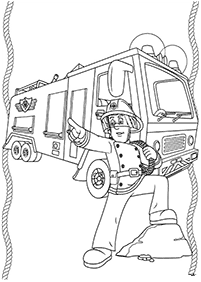 fireman sam coloring pages - page 12