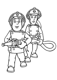 fireman sam coloring pages - page 15