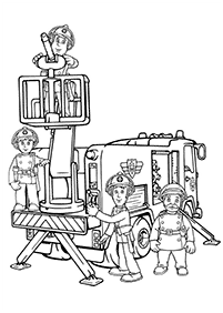 fireman sam coloring pages - page 4