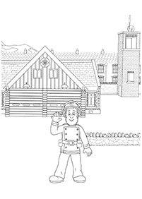 fireman sam coloring pages - page 6