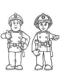 fireman sam coloring pages - page 8
