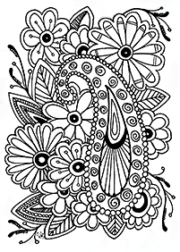 flower coloring pages - page 143