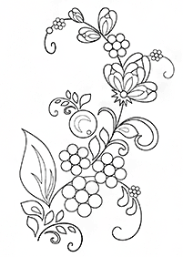flower coloring pages - page 55