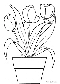 flower coloring pages - page 64