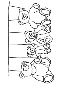 صفحات تلوين دببة – الصفحة 31