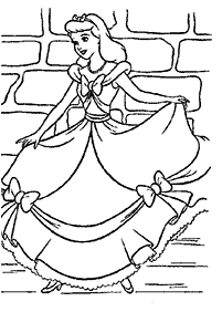 صفحات تلوين سندريلا – الصفحة 2