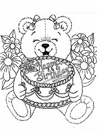birthday coloring pages - page 11