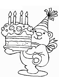 birthday coloring pages - page 3
