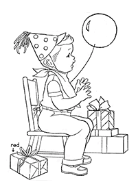 birthday coloring pages - page 6