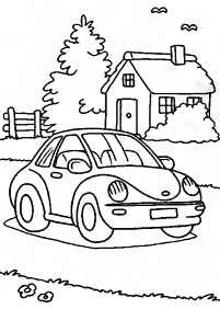 Car (Vehicles) Coloring Pages for Kids