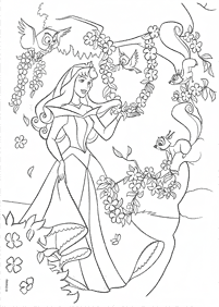 sleeping-beauty (aurora) coloring pages - page 8
