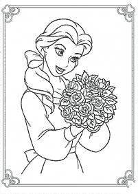 Beauty And The Beast Coloring Pages For Kids