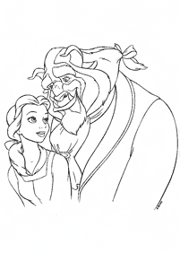 Beauty and the Beast (Belle) coloring pages - page 48