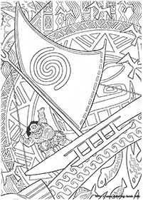 moana coloring pages - page 13