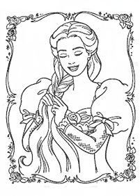 rapunzel (tangled) coloring pages - page 11