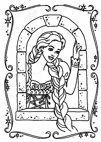 rapunzel (tangled) coloring pages - page 15