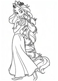 rapunzel (tangled) coloring pages - page 6