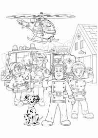 fireman sam coloring pages - page 30