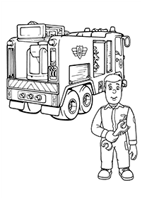 fireman sam coloring pages - page 41