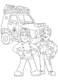 fireman sam coloring pages - page 42
