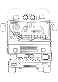fireman sam coloring pages - page 49