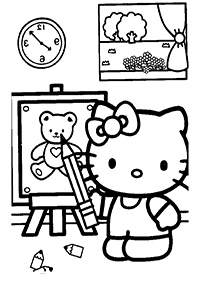 hello kitty coloring pages - page 10