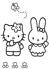 hello kitty coloring pages - page 11