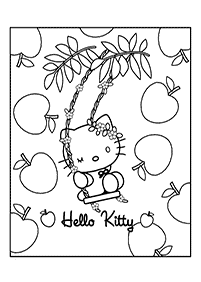 hello kitty coloring pages - page 12