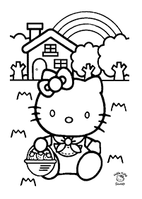 hello kitty coloring pages - page 16