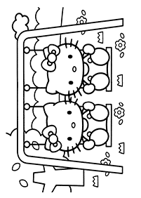 hello kitty coloring pages - page 18