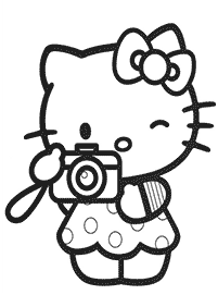 hello kitty coloring pages - page 19