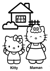hello kitty coloring pages - page 31