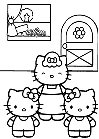hello kitty coloring pages - page 33