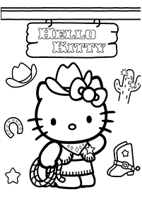 hello kitty coloring pages - page 34