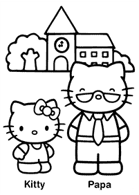 hello kitty coloring pages - page 35