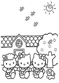hello kitty coloring pages - page 38