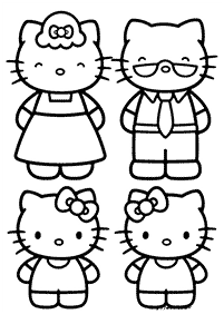 hello kitty coloring pages - page 39