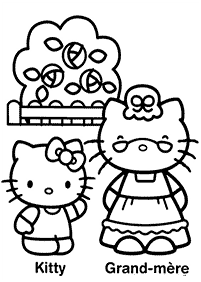 hello kitty coloring pages - page 41