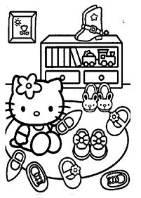 hello kitty coloring pages - page 42