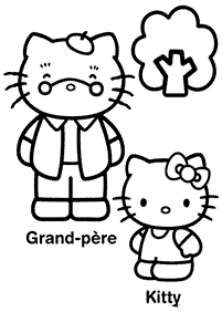hello kitty coloring pages - page 43