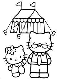 hello kitty coloring pages - page 44