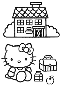 hello kitty coloring pages - page 5