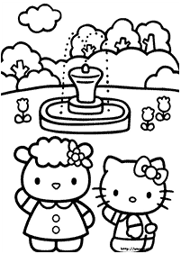 hello kitty coloring pages - page 51