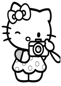 hello kitty coloring pages - page 52