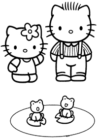 hello kitty coloring pages - page 53