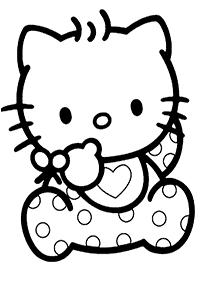 hello kitty coloring pages - page 54